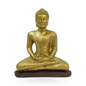 Buda dorado en meditación 12 cm