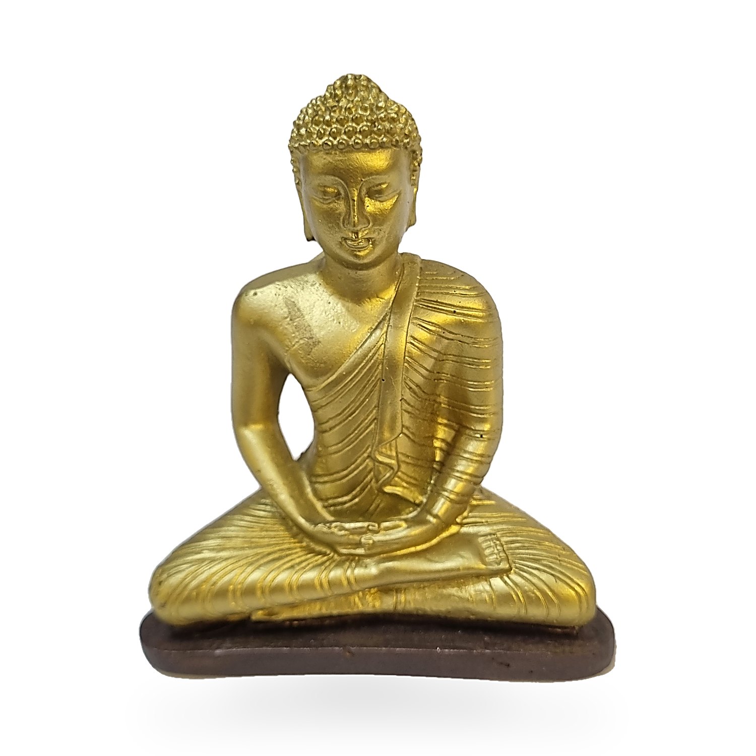 Buda dorado en meditación 12 cm. Go Natura, Manizales.