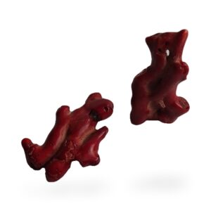 Colgante de Coral Rojo Natural 6 cm. Go Natura, Manizales.