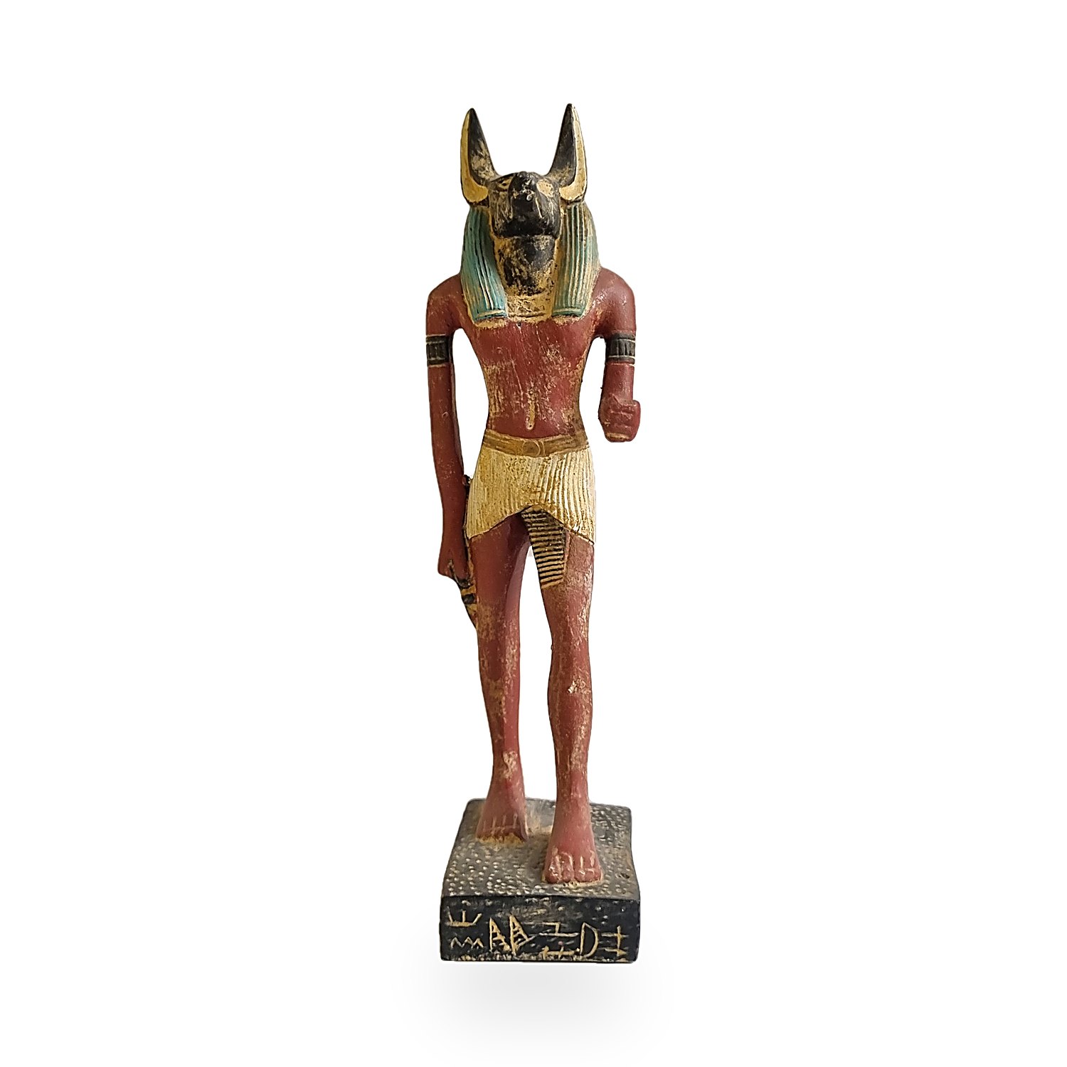 Estatua de Anubis con cabeza de chacal. Go Natura, Manizales.