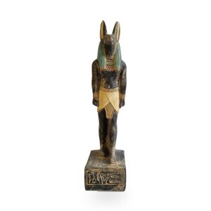 Figura de Anubis en piedra, dios egipcio de la momificacion