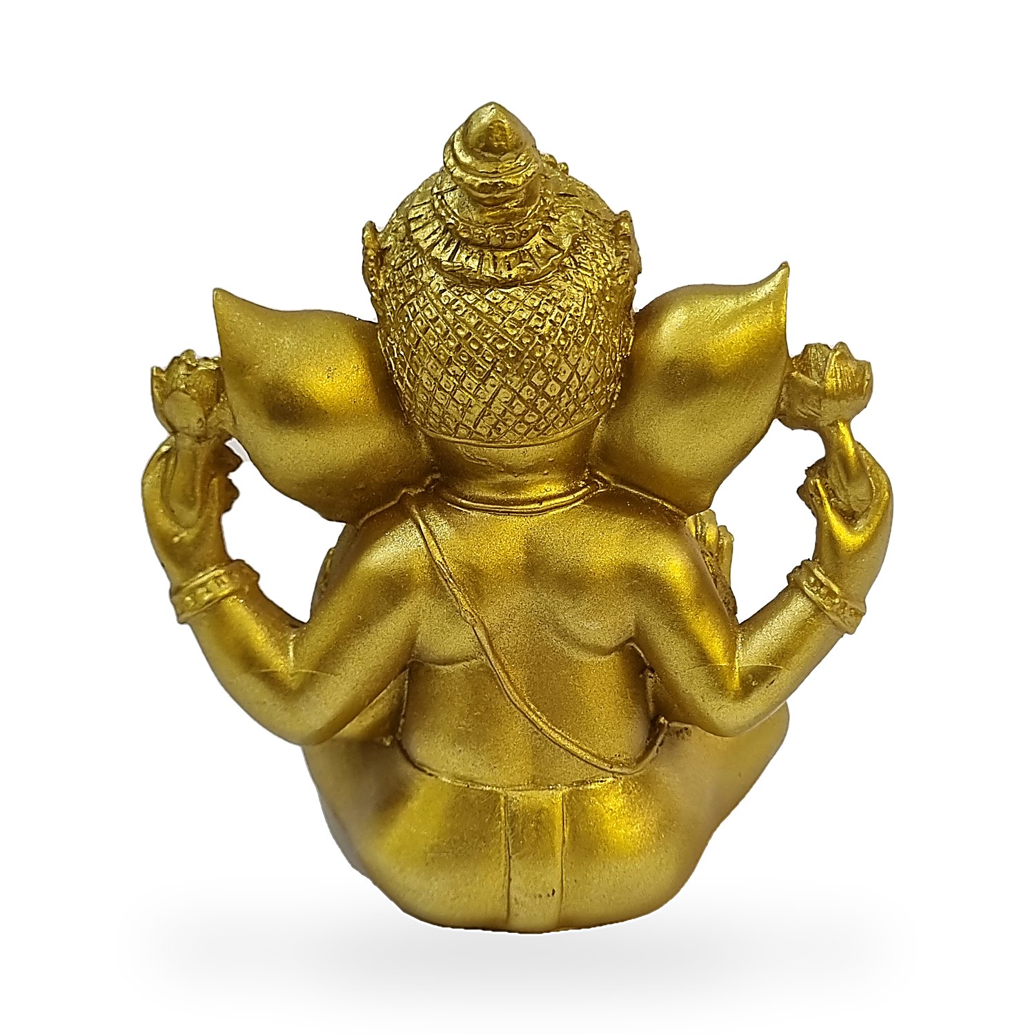 Figura de Ganesh Dorado Sentado 15 cm. Go Natura, Manizales.